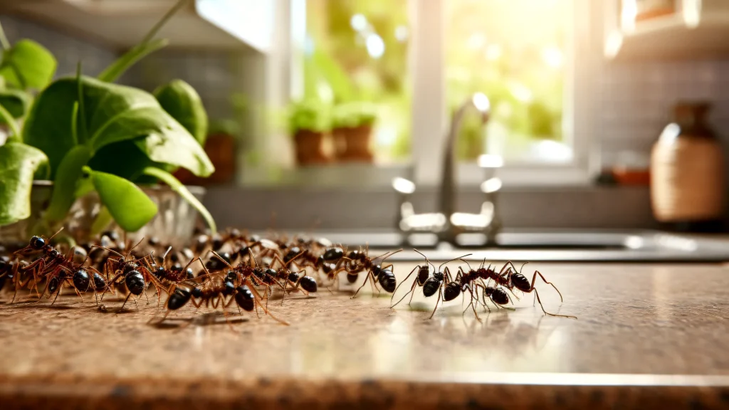 Ants in kitchen